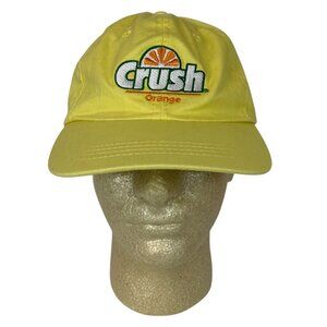 Crush Orange Yellow Embroidered Baseball Cap Hat Strapback Adjustable